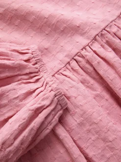 Rose - Chemisier à volants à manches longues (3-16ans)