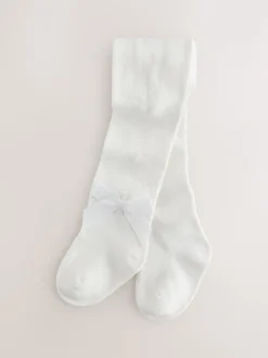 Rose - Collants à nœud bébé (0mois-2ans)