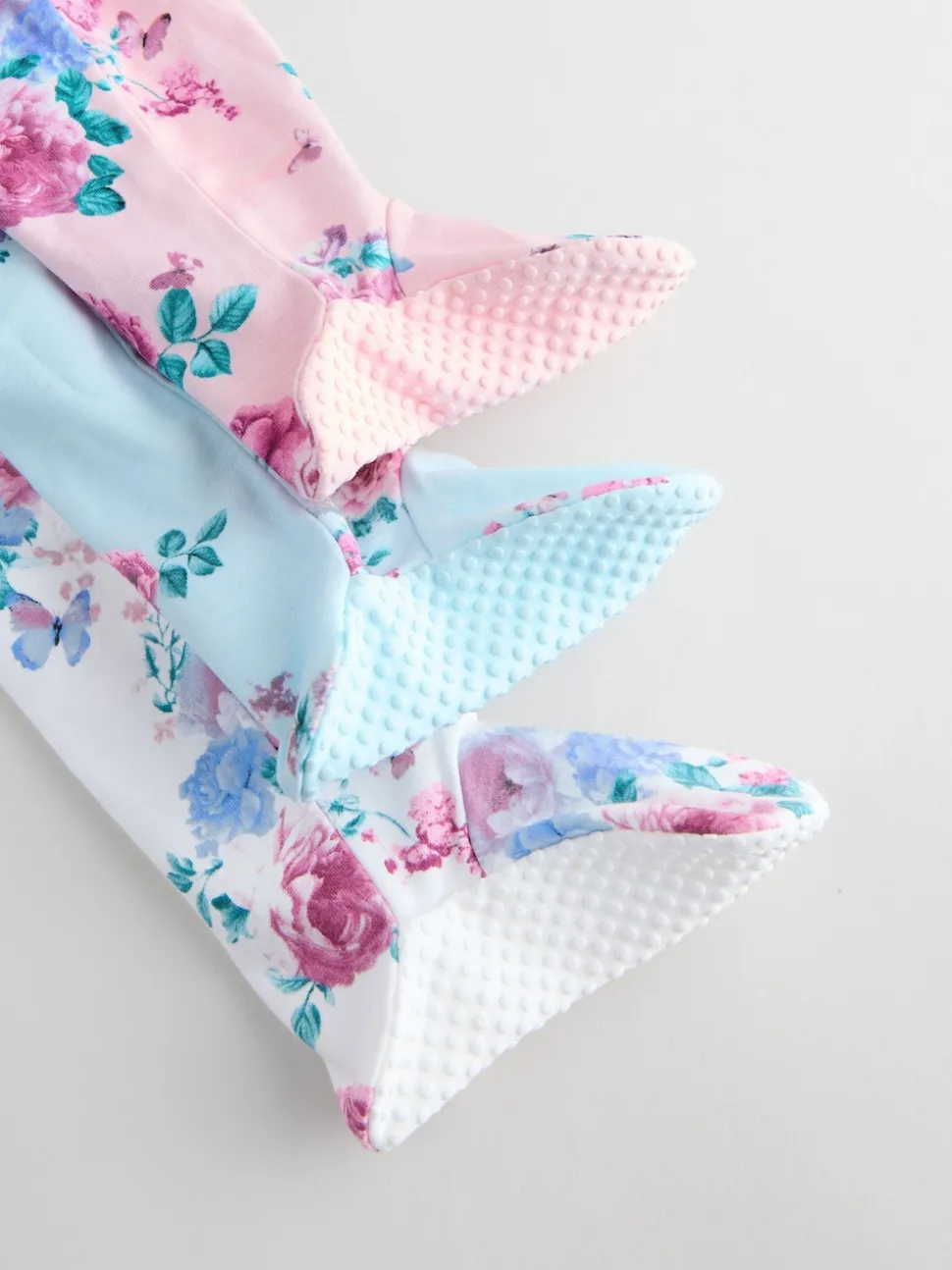 Rose - Combinaison de nuit zippée pour bébé 3 Pack (0-2ans)