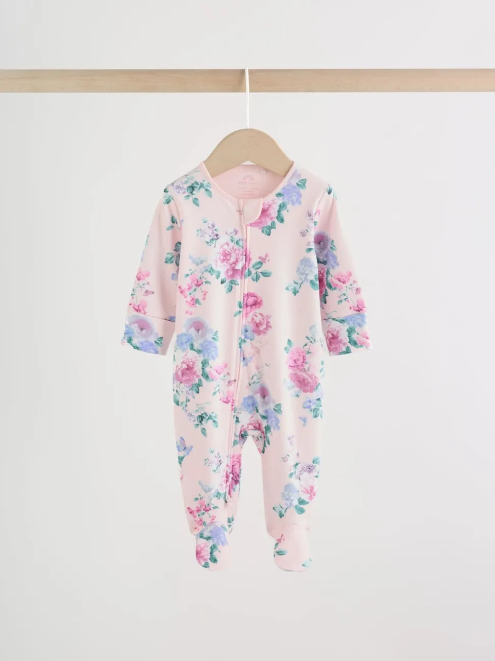 Rose - Combinaison de nuit zippée pour bébé 3 Pack (0-2ans)