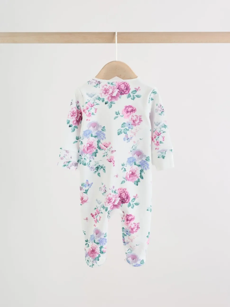 Rose - Combinaison de nuit zippée pour bébé 3 Pack (0-2ans)