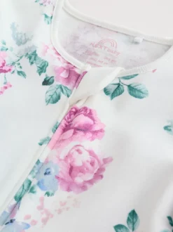 Rose - Combinaison de nuit zippée pour bébé 3 Pack (0-2ans)