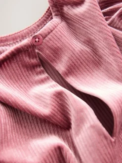 Rose - Combinaison en velours (3-16ans)