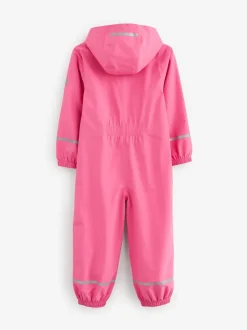 Rose - Combinaison imperméable zippée à capuche (12mois -10ans)