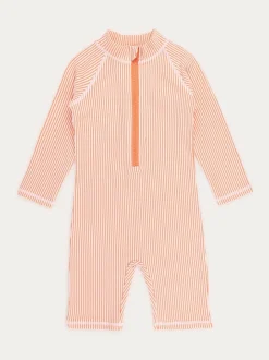 Rose - Combinaison KIDLY BY MORI Seersucker 3/4 manches