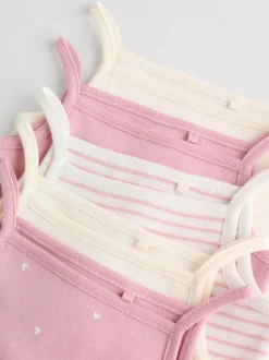 Rose - Combinaisons pour bébés avec gilet 5 Pack
