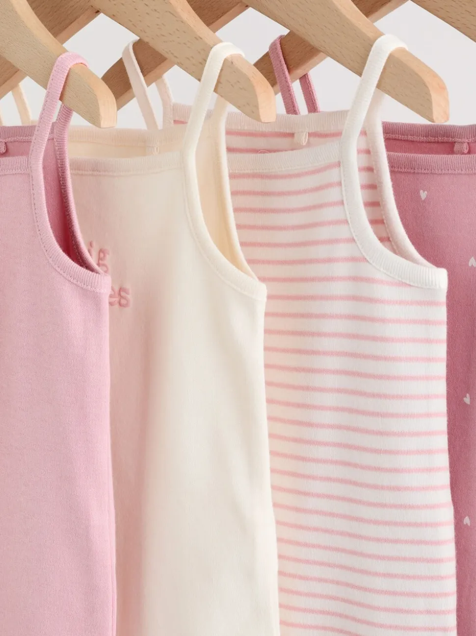 Rose - Combinaisons pour bébés avec gilet 5 Pack