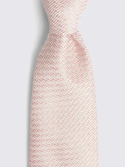 Rose - Cravate MOSS Grenadine