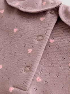 Rose / Crème / Marron Ditsy - Body à volants et manches longues bébé Lot de 4 (0mois2ans)