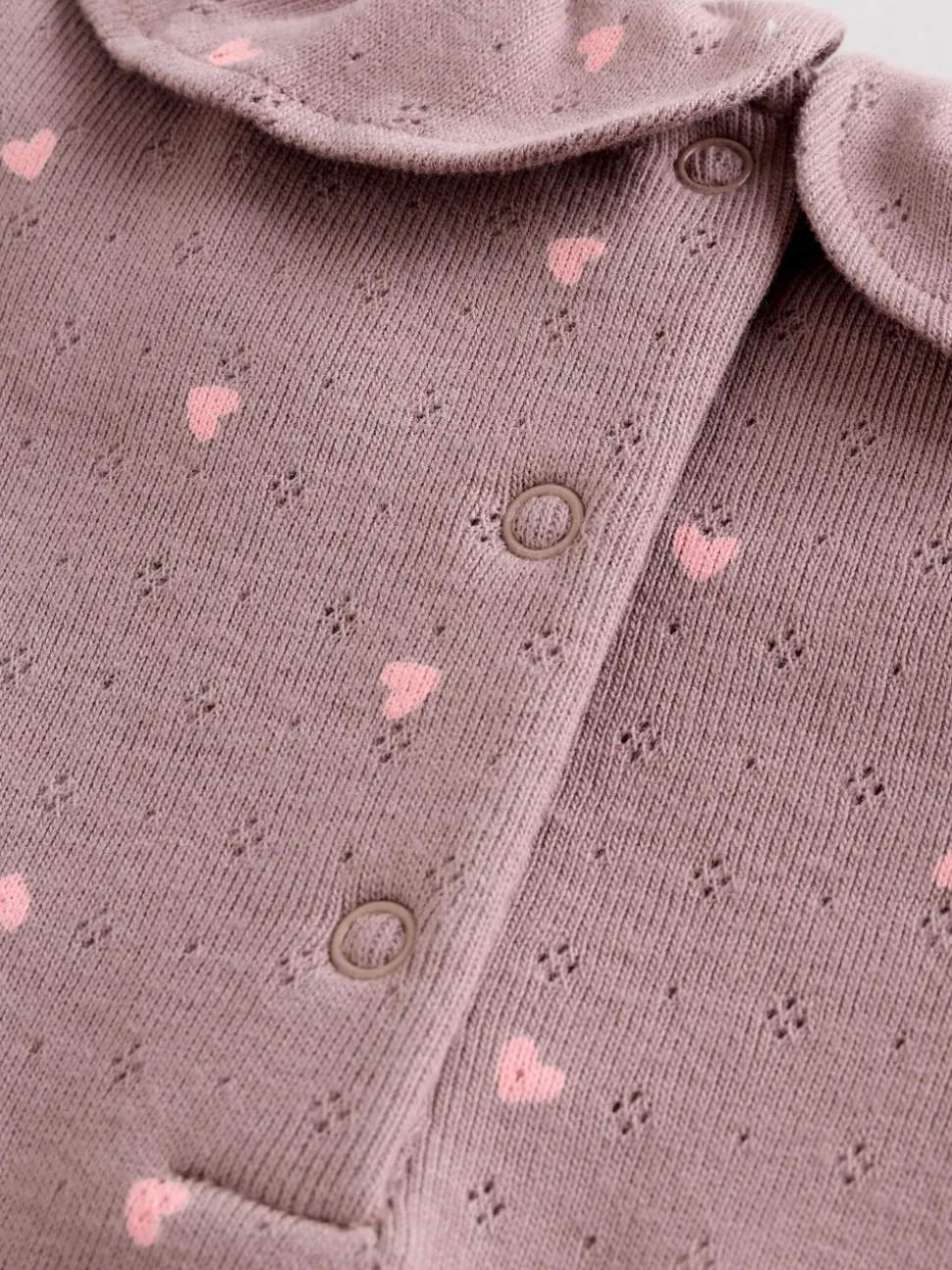 Rose / Crème / Marron Ditsy - Body à volants et manches longues bébé Lot de 4 (0mois2ans)