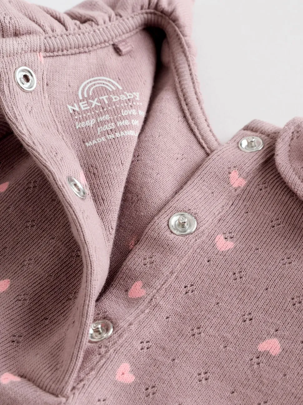 Rose / Crème / Marron Ditsy - Body à volants et manches longues bébé Lot de 4 (0mois2ans)