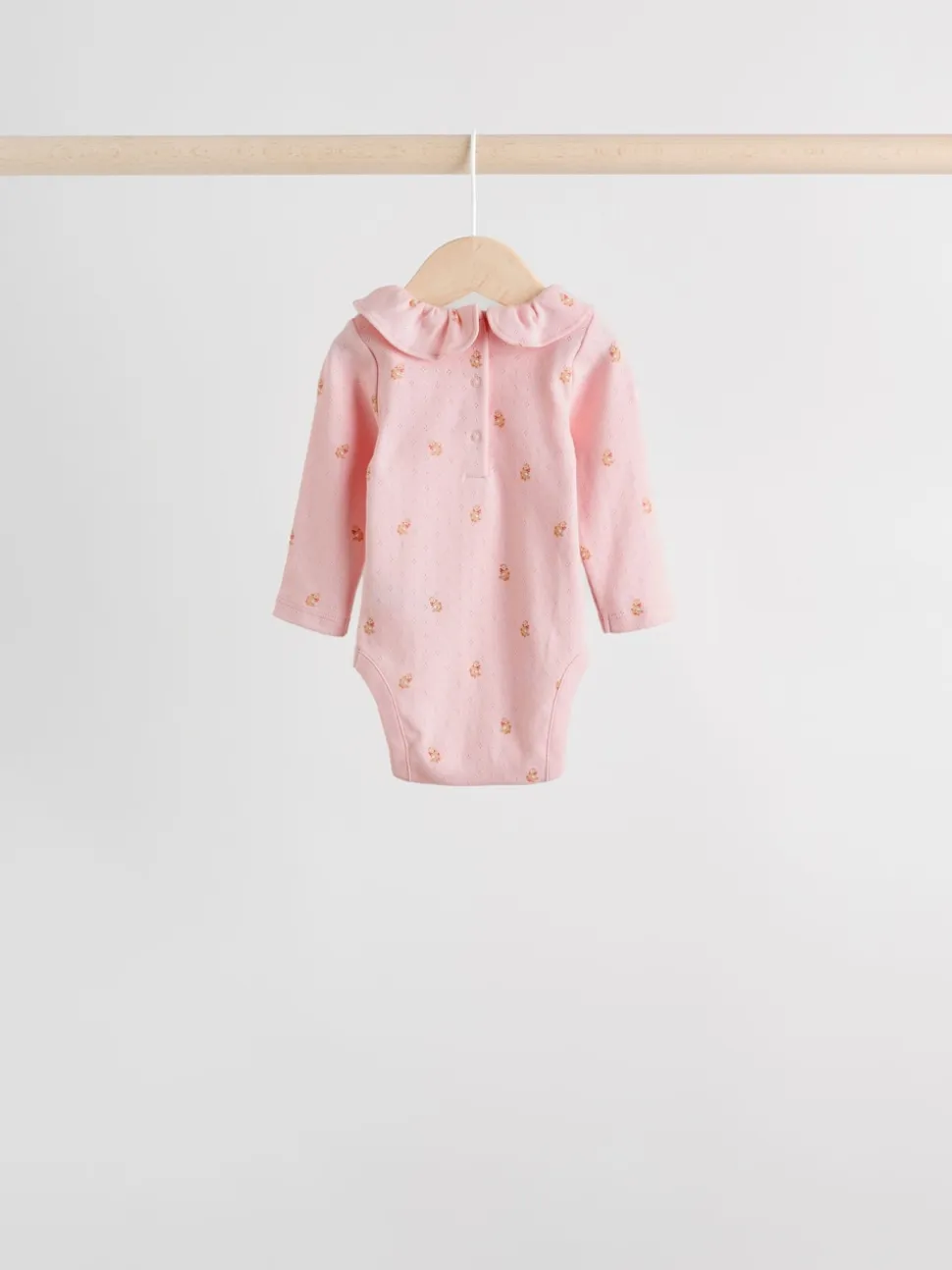 Rose / Crème / Marron Ditsy - Body à volants et manches longues bébé Lot de 4 (0mois2ans)