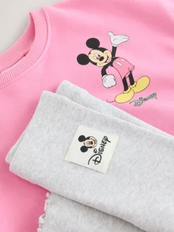Rose - Disney Ensemble haut et évasé à manches longues et amis Mickey Mouse (3mois7ans)