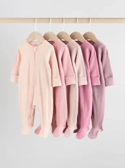 Rose - Dors-bien bébé à fermeture éclair bidirectionnelle (0-2ans)