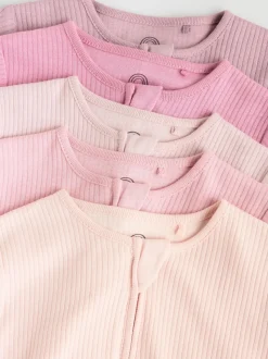 Rose - Dors-bien bébé à fermeture éclair bidirectionnelle (0-2ans)