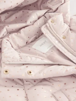 Rose - Doudoune Résistant à la douche avec ourlet à volants (3mois-7ans)