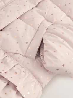 Rose - Doudoune Résistant à la douche avec ourlet à volants (3mois-7ans)