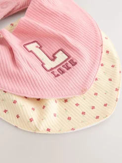 Rose - Ensemble 4 pièces bonnets et bavoirs bébé (0-18mois)