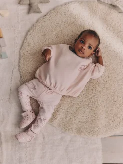 Rose - Ensemble 2 Pieces pour Sweat-shirt et Leggings BÉBÉ (0mois-2ans)
