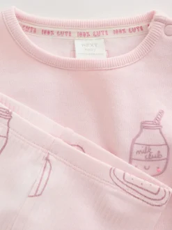 Rose - Ensemble 2 Pieces pour Sweat-shirt et Leggings BÉBÉ (0mois-2ans)