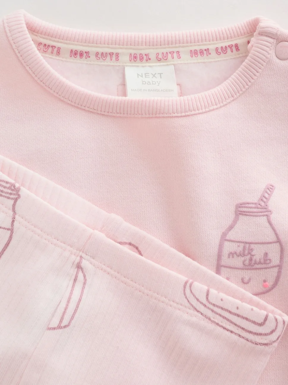 Rose - Ensemble 2 Pieces pour Sweat-shirt et Leggings BÉBÉ (0mois-2ans)