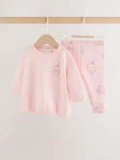 Rose - Ensemble 2 Pieces pour Sweat-shirt et Leggings BÉBÉ (0mois-2ans)