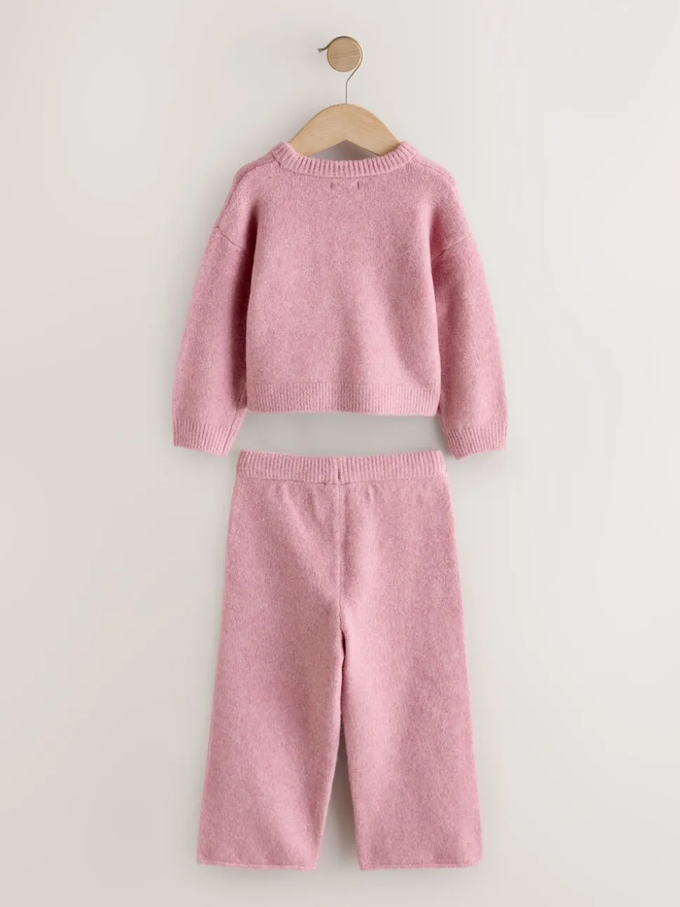 Rose - Ensemble confortable NYC en maille (3mois-7ans)