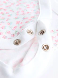 Rose - Ensemble salopette et body à manches longues pour bébé (0mths-2yrs)