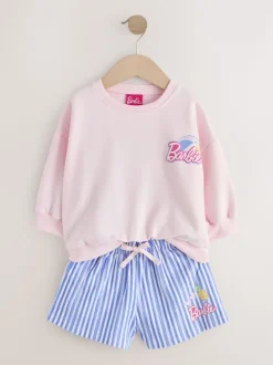 Rose - Ensemble short Barbie (3mois-7ans)