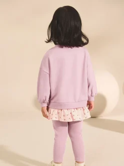 Rose - Ensemble Top et Leggings à manches longues (3mths-7yrs)