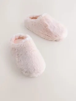 Rose - Faux Fur Mule Slippers