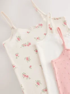 Rose - Gilets cami imprimés à bretelles Lot de 3 (1.5-16ans)