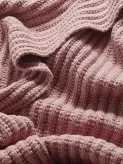 Rose - Lipsy écharpe côtelée scintillante