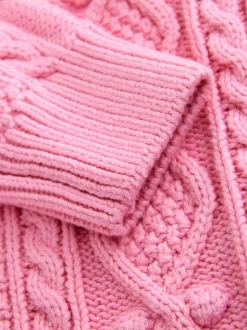 Rose - Little Bird by Jools Oliver Cardigan en Coton Torsade