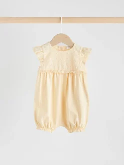 Rose - Lot de 3 barboteuses imprimées bébé