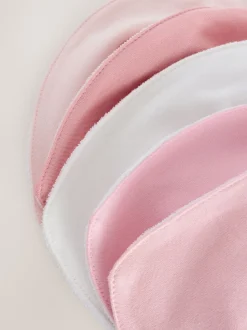 Rose - Lot de 5 bavoirs pour bébé