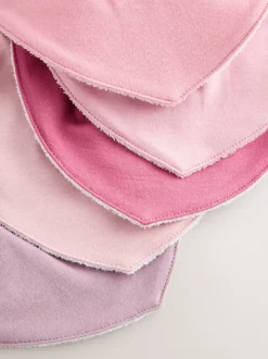 Rose - Lot de 5 bavoirs pour bébé