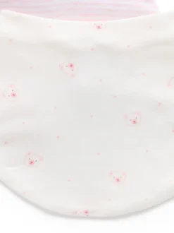 Rose - Lot de 2 bavoirs Purebaby Essential Dribble