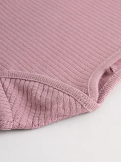 Rose - Lot de 5 bodies à manches longues pour bébé