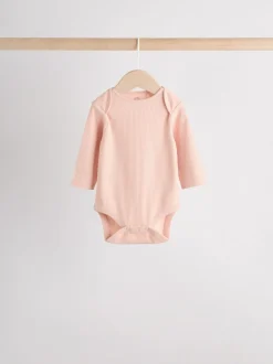 Rose - Lot de 5 bodies à manches longues pour bébé