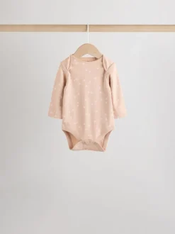 Rose - Lot de 5 bodys à manches longues pour bébé