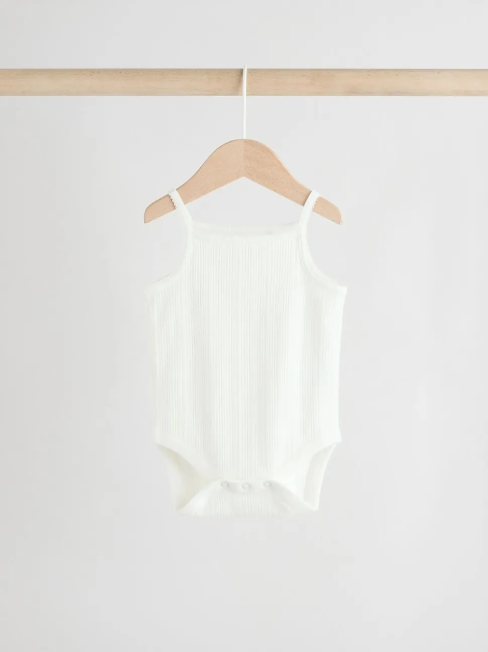 Rose - Lot de 5 bodys débardeurs en maille pointelle pour bébé