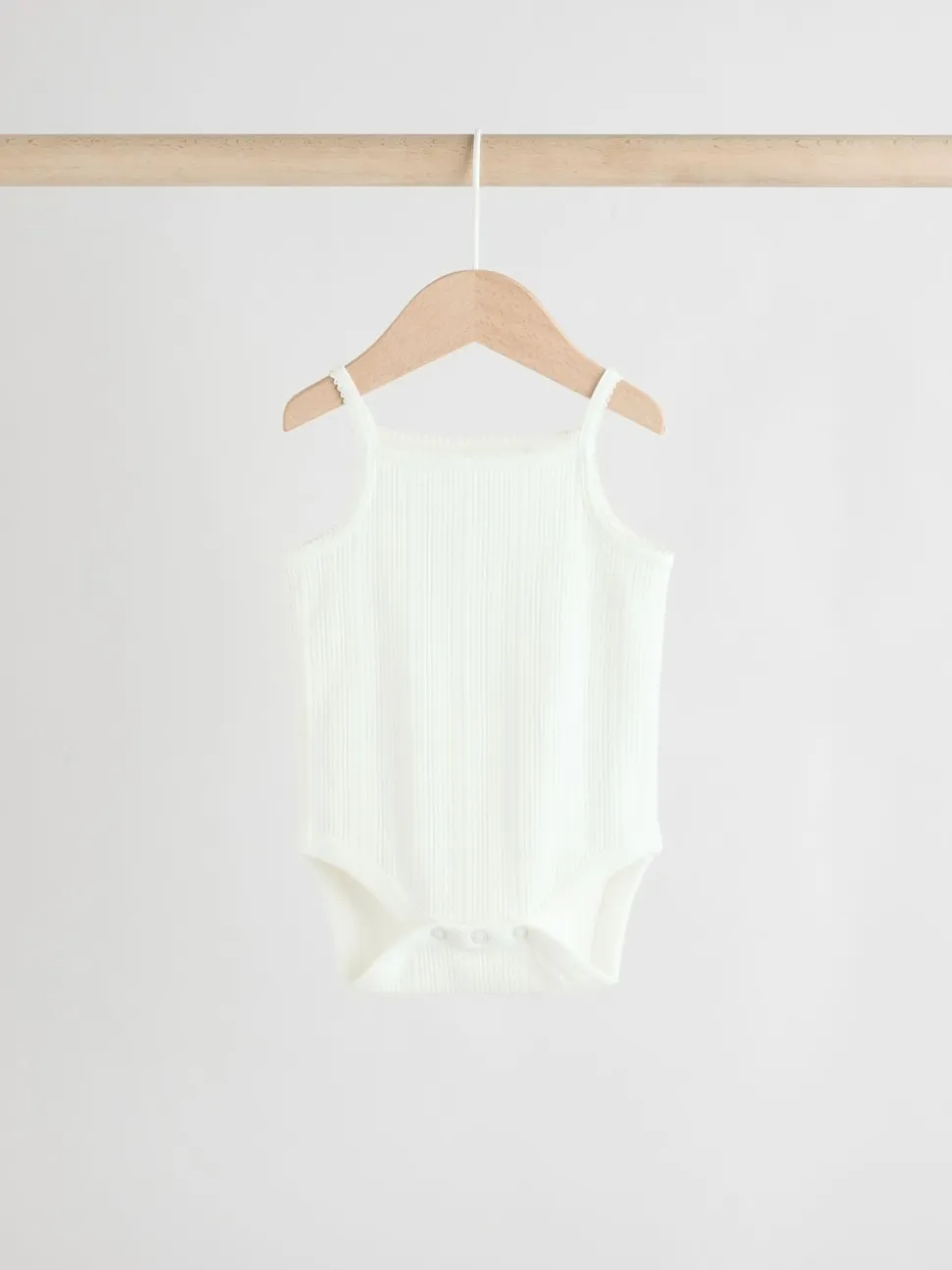 Rose - Lot de 5 bodys débardeurs en maille pointelle pour bébé