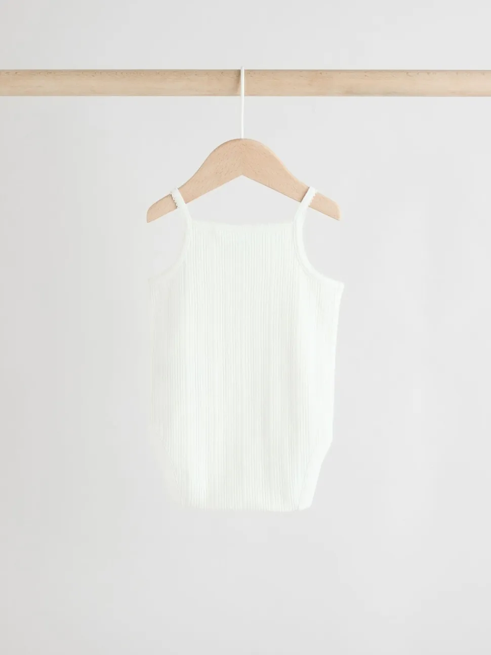 Rose - Lot de 5 bodys débardeurs en maille pointelle pour bébé