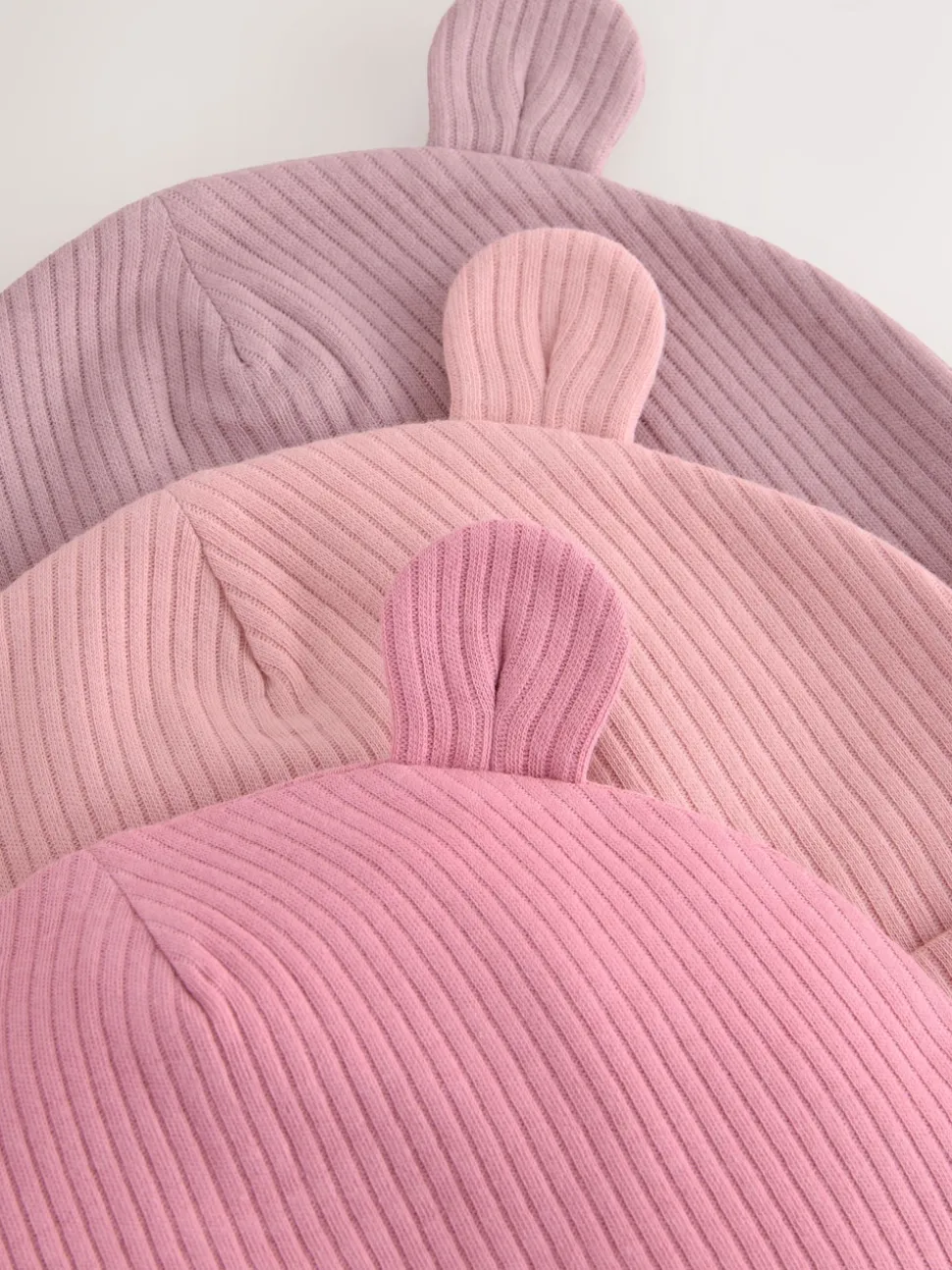 Rose - Lot de 3 bonnets bébé (0-18mois)