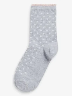 Rose - Lot de 7 chaussettes de cheville Cotton Rich Pretty