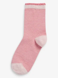 Rose - Lot de 7 chaussettes de cheville Cotton Rich Pretty