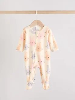 Rose - Lot de 2 dors-bien bébé en micro polaire avec fermeture éclair bidirectionnelle