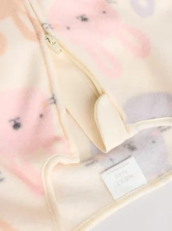 Rose - Lot de 2 dors-bien bébé en micro polaire avec fermeture éclair bidirectionnelle