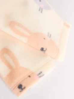 Rose - Lot de 2 dors-bien bébé en micro polaire avec fermeture éclair bidirectionnelle